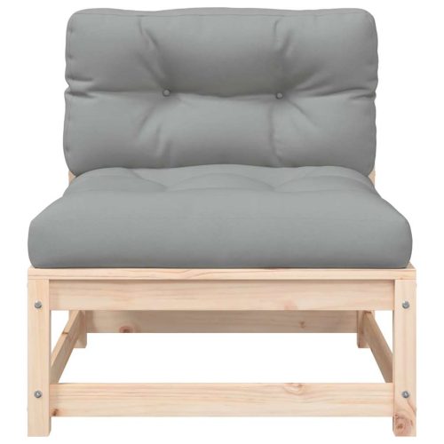  kerti karfa nélküli kanapé párnával és lábtartóval