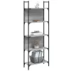  5 szintes szürke sonoma szerelt fa könyvespolc 60,5x24x166,5 cm