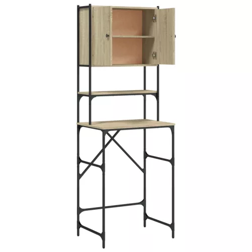  sonoma tölgy színű mosógépszekrény 68x48,5x194 cm