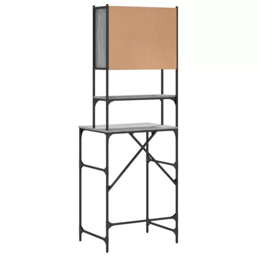  szürke sonoma tölgy mosógépszekrény 68x48,5x194 cm