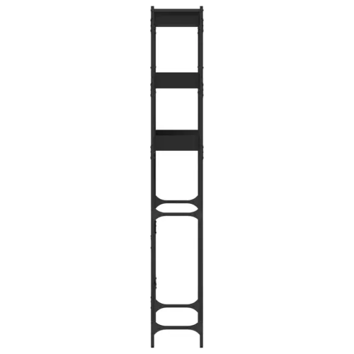  fekete szerelt fa mosógéppolc 67 x 25 x 163 cm