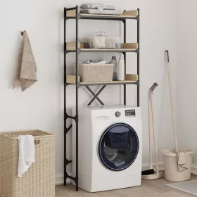    sonoma tölgy színű szerelt fa mosógéppolc 67 x 25 x 163 cm