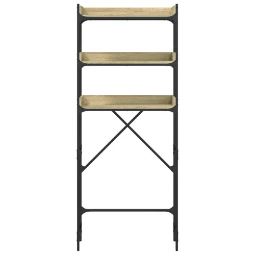  sonoma tölgy színű szerelt fa mosógéppolc 67 x 25 x 163 cm