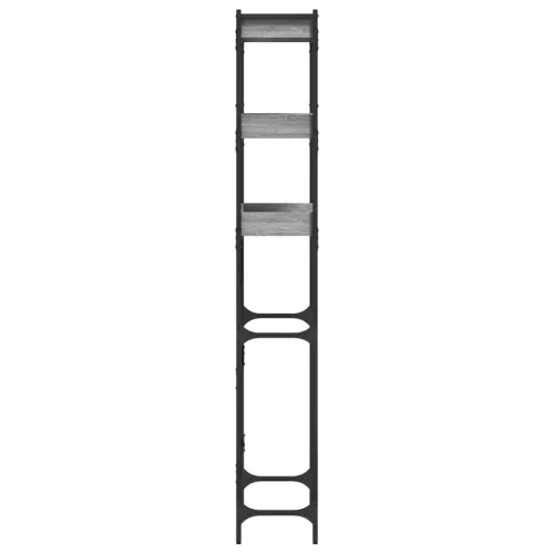  szürke sonoma színű szerelt fa mosógéppolc 67 x 25 x 163 cm