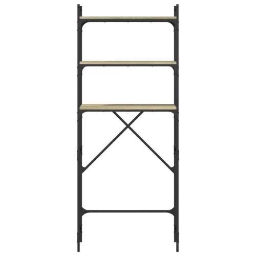  sonoma tölgy színű szerelt fa mosógéppolc 67 x 25 x 163 cm