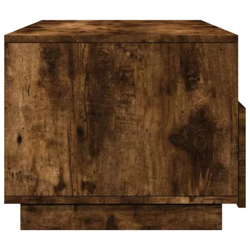  füstös tölgy színű dohányzóasztal LED-lámpákkal 90x49x40 cm