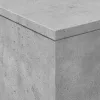  betonszürke dohányzóasztal LED-lámpákkal 50 x 50 x 40 cm