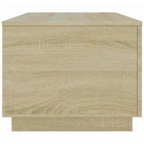 sonoma tölgy színű dohányzóasztal LED-lámpákkal 90x50x40 cm
