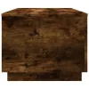  füstös tölgy színű dohányzóasztal LED-lámpákkal 90x50x40 cm