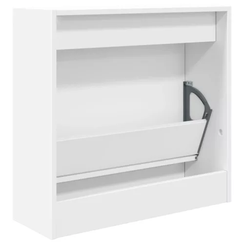  fehér szerelt fa cipőszekrény 60 x 21 x 57 cm