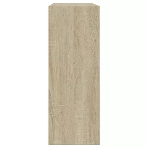  sonoma tölgy színű szerelt fa cipőszekrény 60 x 21 x 57 cm