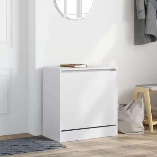  fehér szerelt fa cipőszekrény 60 x 34 x 63,5 cm