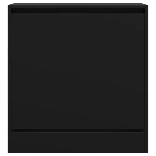  fekete szerelt fa cipőszekrény 60 x 34 x 63,5 cm