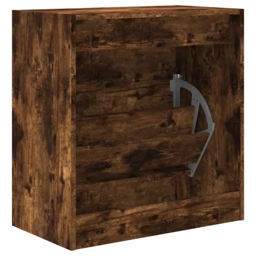  füstös tölgy színű szerelt fa cipőszekrény 60 x 34 x 63,5 cm