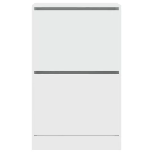  fehér szerelt fa cipőszekrény 60 x 34 x 96,5 cm