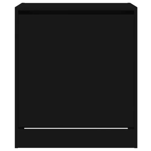  fekete szerelt fa cipőszekrény 60 x 42 x 69 cm