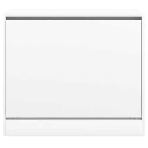  fehér szerelt fa cipőszekrény 80x42x69 cm