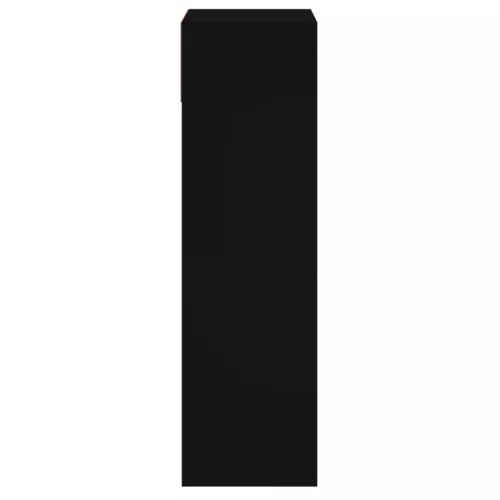  fekete szerelt fa cipőszekrény 60x34x116 cm