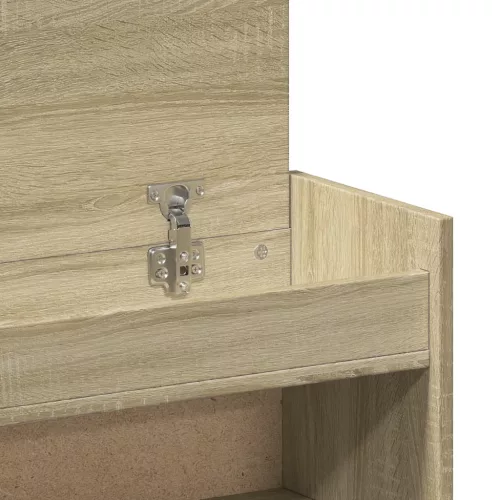  sonoma tölgy színű szerelt fa cipőszekrény 100,5 x 28 x 100 cm