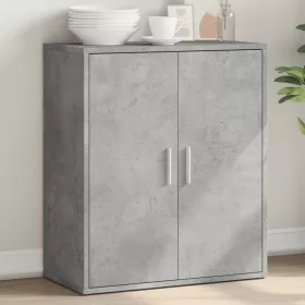  betonszürke szerelt fa tálalószekrény 60 x 31 x 70 cm