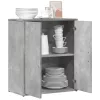  betonszürke szerelt fa tálalószekrény 60 x 31 x 70 cm
