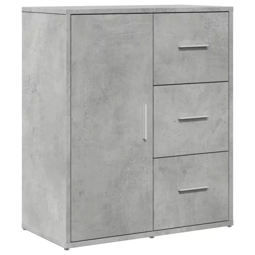  betonszürke szerelt fa tálalószekrény 60 x 31 x 70 cm