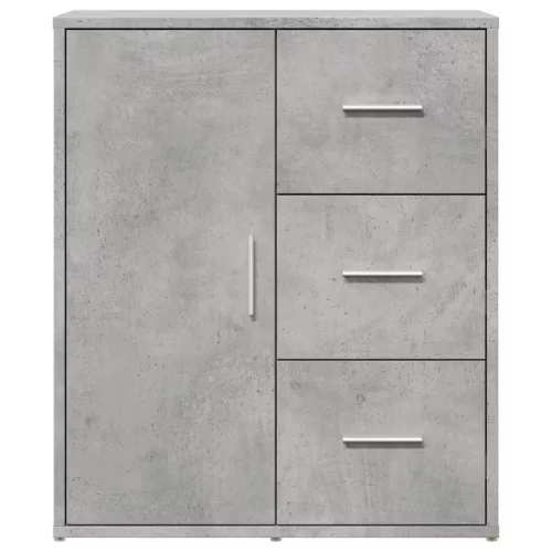  betonszürke szerelt fa tálalószekrény 60 x 31 x 70 cm