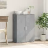  betonszürke szerelt fa tálalószekrény 60 x 31 x 84 cm