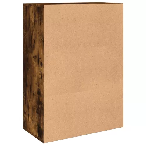 füstös tölgy színű szerelt fa tálalószekrény 60 x 31 x 84 cm