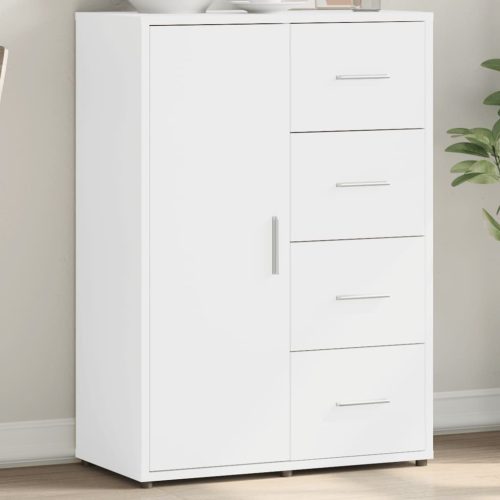  fehér szerelt fa tálalószekrény 60 x 31 x 84 cm