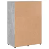  betonszürke szerelt fa tálalószekrény 60 x 31 x 84 cm