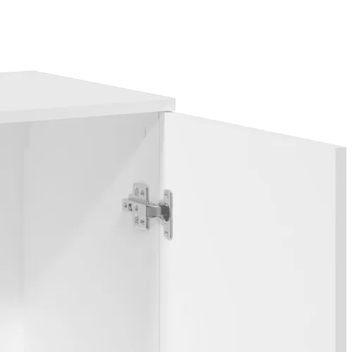  fehér szerelt fa tálalószekrény 79 x 38 x 80 cm