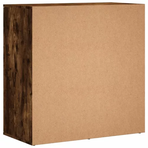  füstös tölgy színű szerelt fa tálalószekrény 79 x 38 x 80 cm