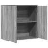  szürke sonoma színű szerelt fa tálalószekrény 79 x 38 x 80 cm