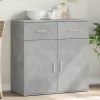  betonszürke szerelt fa tálalószekrény 79 x 38 x 80 cm