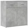  betonszürke szerelt fa tálalószekrény 79 x 38 x 80 cm