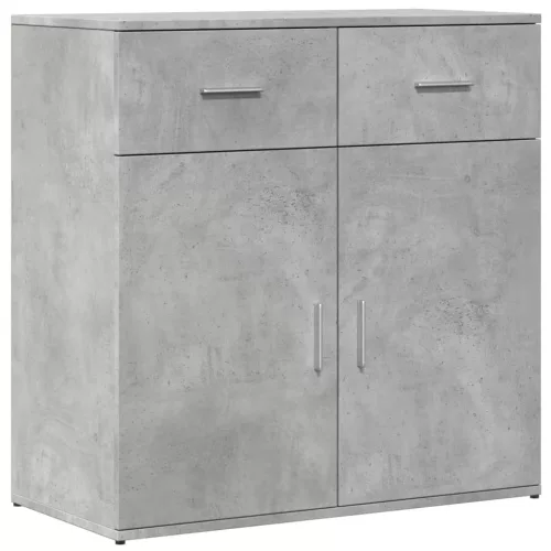  betonszürke szerelt fa tálalószekrény 79 x 38 x 80 cm