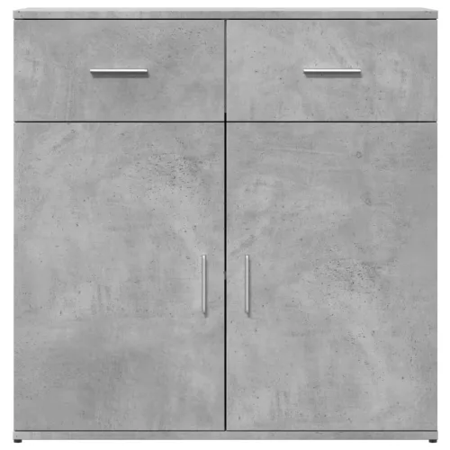  betonszürke szerelt fa tálalószekrény 79 x 38 x 80 cm