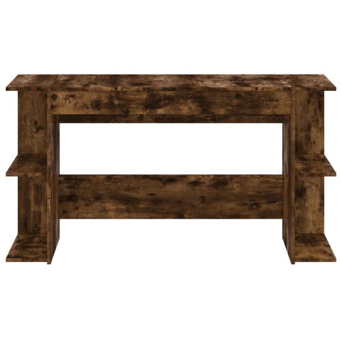  füstös tölgy színű szerelt fa íróasztal 140x50x75 cm