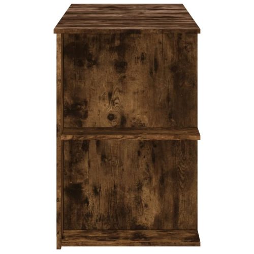  füstös tölgy színű szerelt fa íróasztal 140x50x75 cm