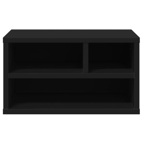  fekete szerelt fa nyomtatóállvány 40 x 32 x 22,5 cm