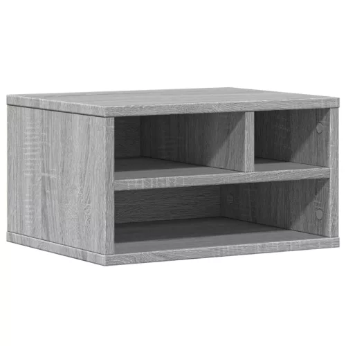  szürke sonoma színű szerelt fa nyomtatóállvány 40x32x22,5 cm