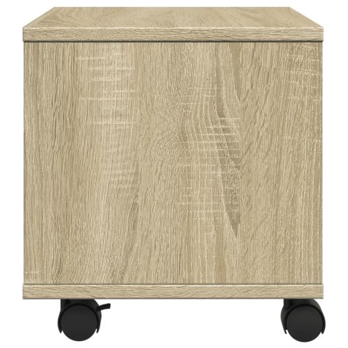  sonoma tölgy színű nyomtatóállvány kerekekkel 41 x 32 x 34,5 cm