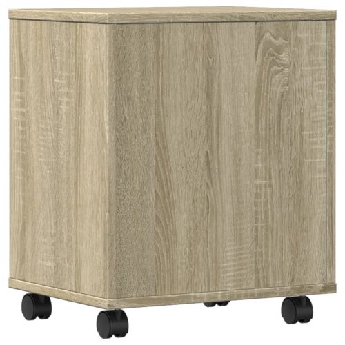  sonoma tölgy színű nyomtatóállvány kerekekkel 41 x 32 x 48 cm