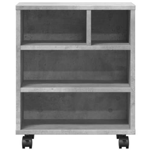  betonszürke nyomtatóállvány kerekekkel 41 x 32 x 48 cm