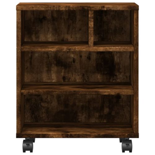  füstös tölgy színű nyomtatóállvány kerekekkel 41 x 32 x 48 cm