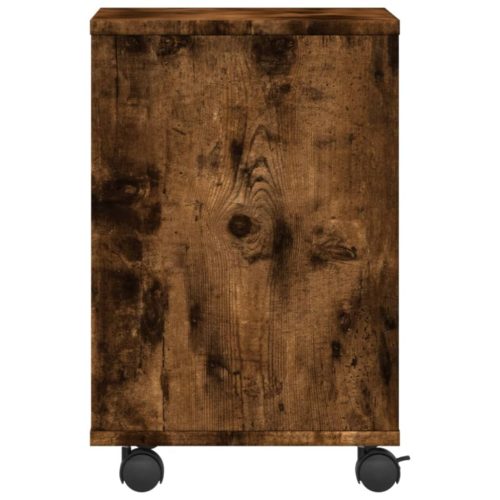  füstös tölgy színű nyomtatóállvány kerekekkel 41 x 32 x 48 cm