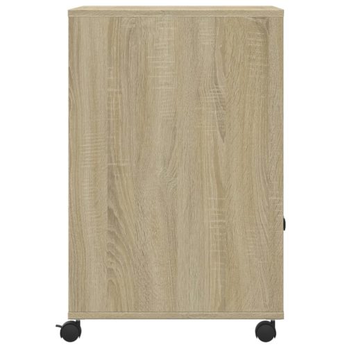  sonoma tölgy színű nyomtatóállvány kerekekkel 60x48x74 cm