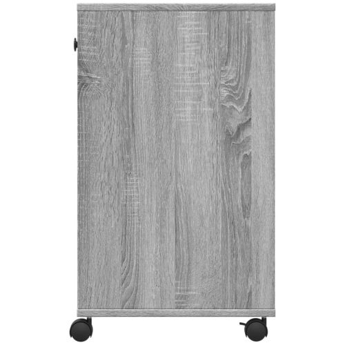  szürke sonoma színű nyomtatóállvány kerekekkel 60x40x68,5 cm