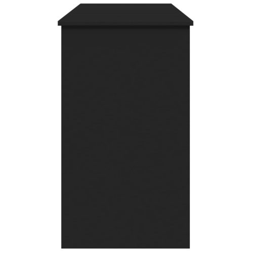  fekete fésülködőasztal tükörrel 100x45x76 cm